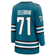NHL This item will ship within 8 business days. Macklin Celebrini San Jose Sharks Fanatics Women's Home Breakaway Jersey – Teal