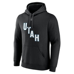 NHL Black Nick Schmaltz NHL Utah Fanatics Authentic Stack Name & Number Tri-Blend Pullover Hoodie