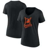 MLB Baltimore Orioles Women's Fastball V-Neck T-Shirt