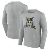 MLB Milwaukee Brewers Fastball Long Sleeve T-Shirt