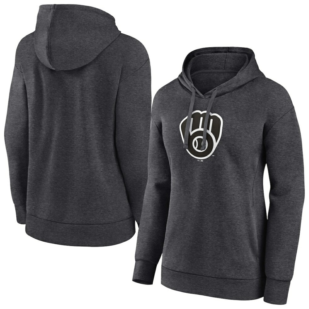 MLB Milwaukee Brewers Women's Monochrome Pullover Hoodie