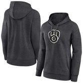 MLB Milwaukee Brewers Women's Monochrome Pullover Hoodie