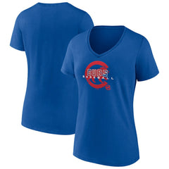 MLB Chicago Cubs Women's Stellar V-Neck T-Shirt