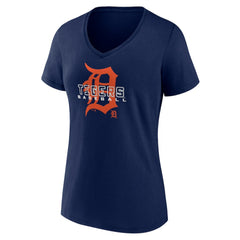 MLB Detroit Tigers Women's Stellar V-Neck T-Shirt