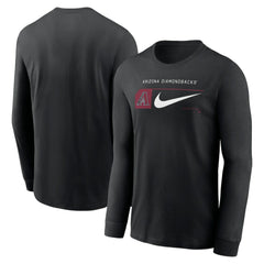 MLB Arizona Diamondbacks Nike Local Logo Swoosh Lockup Long Sleeve T-Shirt