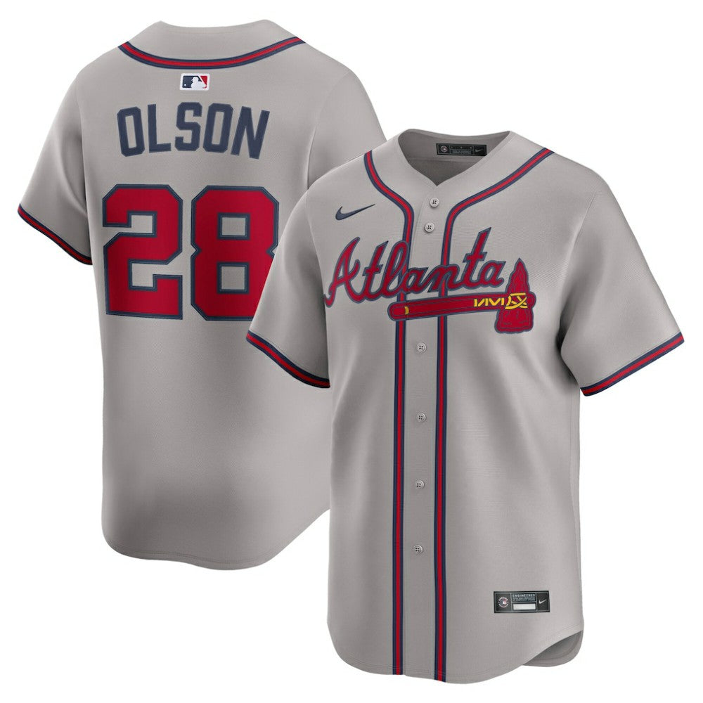 MLB Matt Olson Atlanta Braves Nike Road Limited Player Jersey
