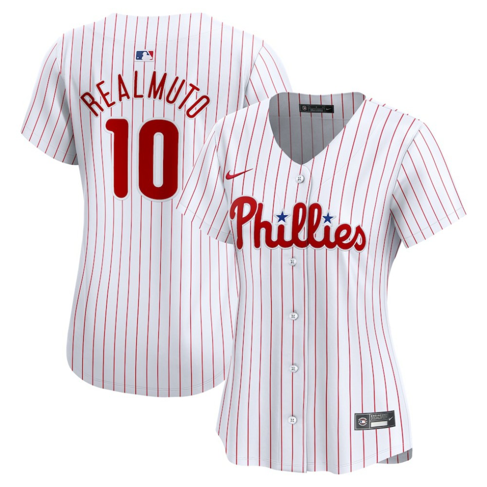 MLB J.T. Realmuto Philadelphia Phillies Nike Women's Home Limited Player Jersey – White