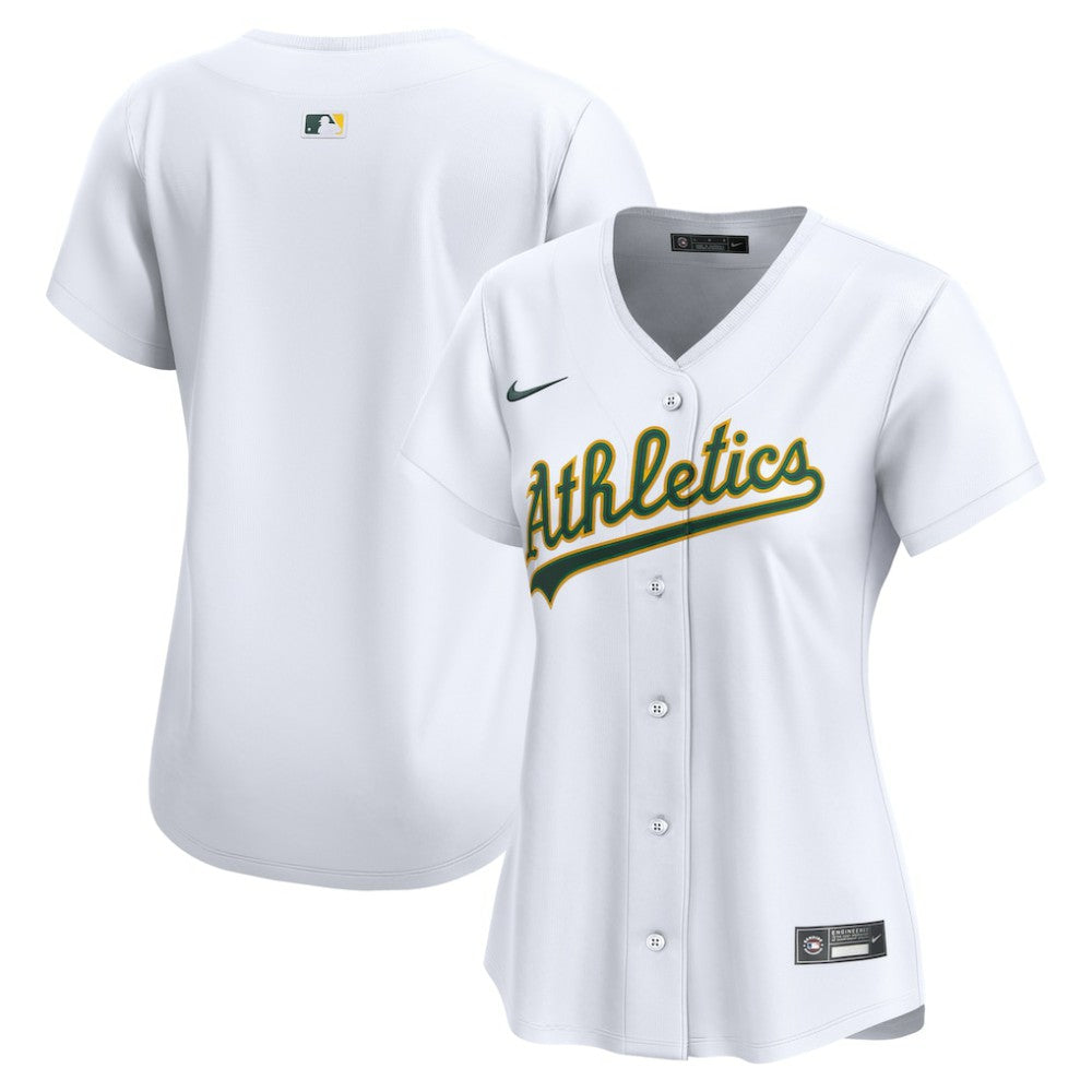 MLB Athletics Nike Women's Home Limited Jersey – White