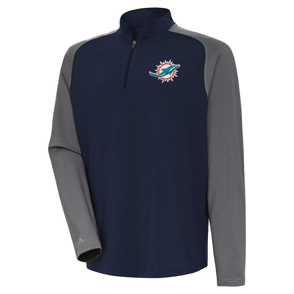 Antigua Dauntless Quarter-Zip Top - Miami Dolphins