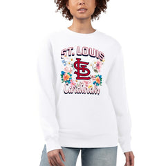MLB St. Louis Cardinals G-III 4Her by Carl Banks Women's Flowers Graphic Pullover Sweatshirt