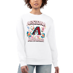 MLB Arizona Diamondbacks G-III 4Her by Carl Banks Women's Flowers Graphic Pullover Sweatshirt