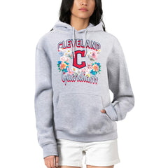 MLB Cleveland Guardians G-III 4Her by Carl Banks Women's Flowers Graphic Pullover Hoodie