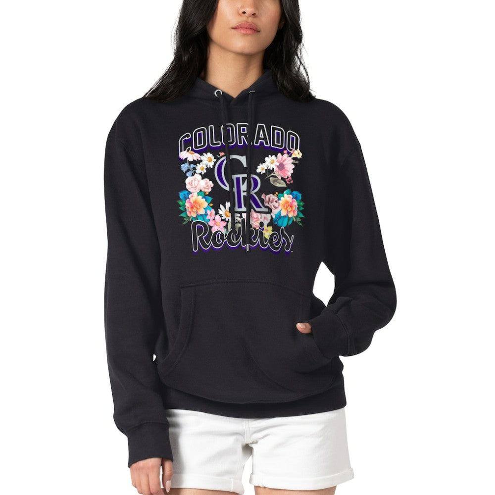 MLB Colorado Rockies G-III 4Her by Carl Banks Women's Flowers Graphic Pullover Hoodie