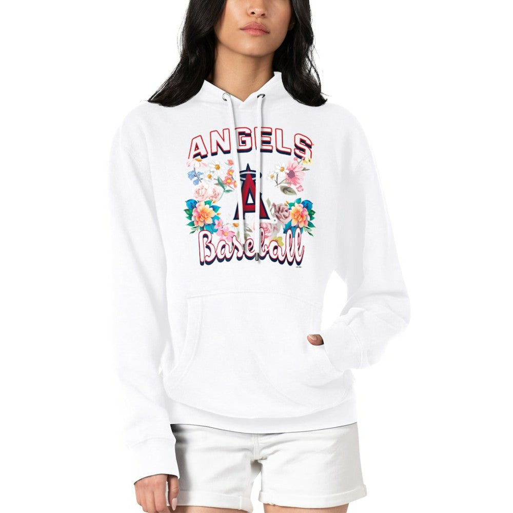 MLB Los Angeles Angels G-III 4Her by Carl Banks Women's Flowers Graphic Pullover Hoodie