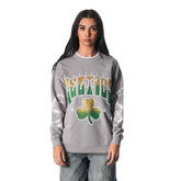 NBA Boston Celtics The Wild Collective Women's Bleached Tie-Dye Pullover Sweatshirt