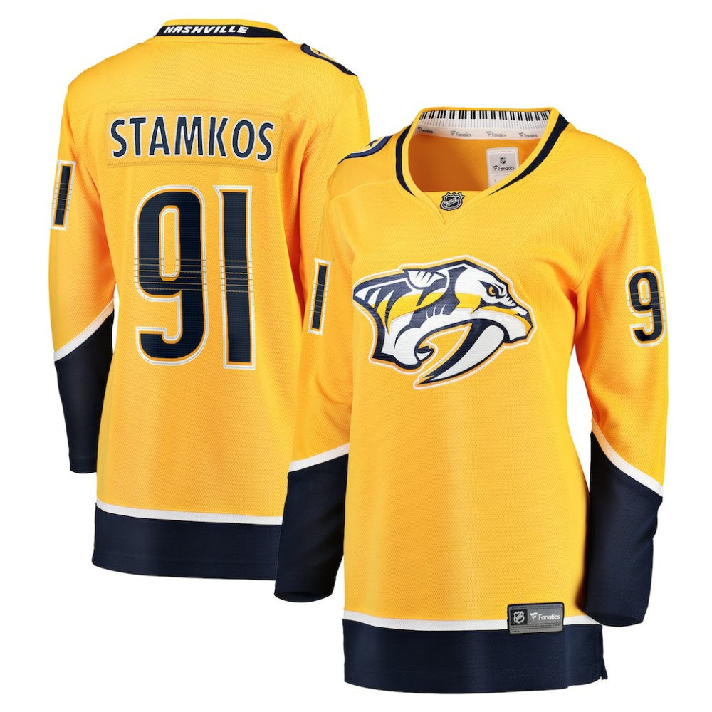 NHL Gold Steven Stamkos Nashville Predators Fanatics Women's Home Premier Breakaway Player Jersey Breakaway Jersey