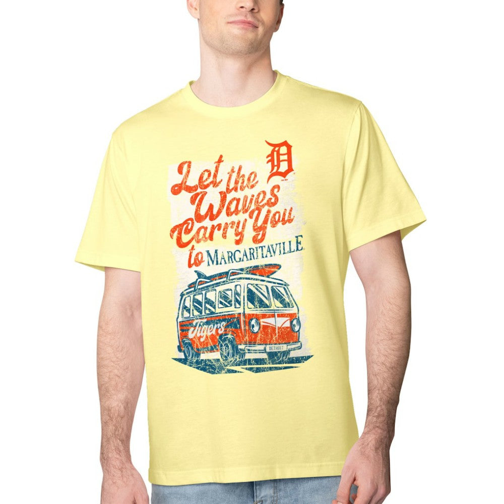 MLB Detroit Tigers Margaritaville Bus Waves Graphic T-Shirt