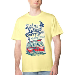 MLB Los Angeles Dodgers Margaritaville Bus Waves Graphic T-Shirt