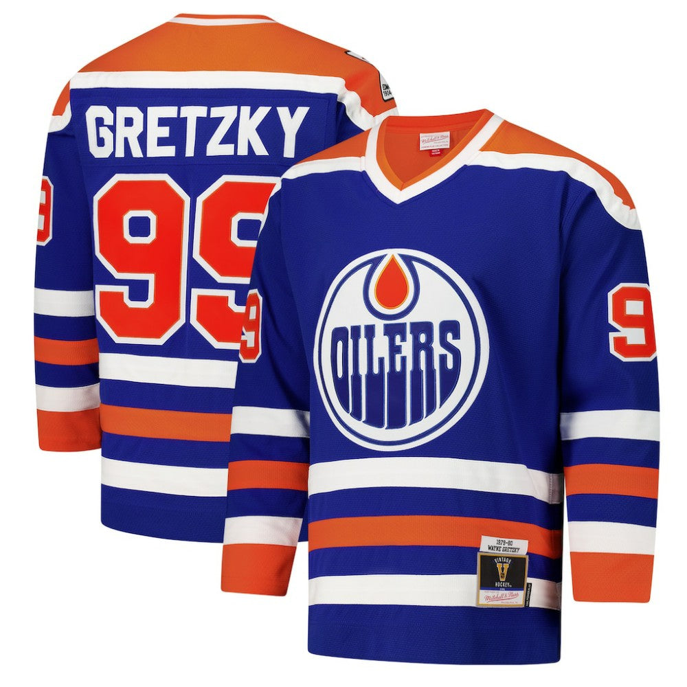 NHL Royal Wayne Gretzky Edmonton Oilers 1979-80 Power Play Jersey