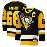 NHL Black Mario Lemieux Pittsburgh Penguins 1991-92 Power Play Jersey