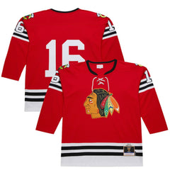 NHL Scarlet Bobby Hull Chicago Blackhawks 1960-61 Power Play Jersey