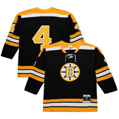 NHL Black Bobby Orr Boston Bruins 1971-72 Power Play Jersey