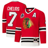 NHL Red Chris Chelios Chicago Blackhawks 1991-92 Power Play Jersey