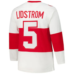 NHL White Nicklas Lidstrom Detroit Red Wings 2008-09 Power Play Jersey