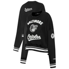 MLB Baltimore Orioles Pro Standard Women's Pearl Cropped Pullover Sweatshirt