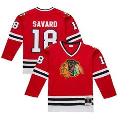 NHL Scarlet Denis Savard Chicago Blackhawks 1980-81 Power Play Jersey