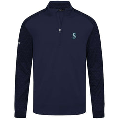 MLB Seattle Mariners Levelwear Aztec Insignia 2.0 Quarter-Zip Pullover Top