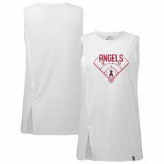 MLB Los Angeles Angels Levelwear Women's Influx Home Field Tank Top