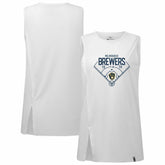MLB Milwaukee Brewers Levelwear Women's Influx Home Field Tank Top