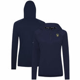 MLB Milwaukee Brewers Levelwear Women's Raven Insignia 2.0 Quarter-Zip Jacket