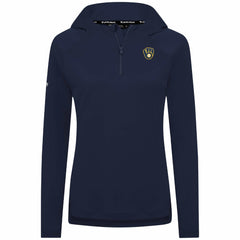 MLB Milwaukee Brewers Levelwear Women's Raven Insignia 2.0 Quarter-Zip Jacket