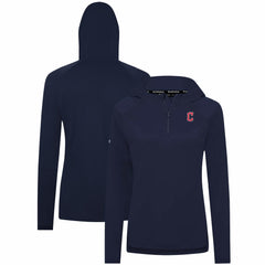 MLB Cleveland Guardians Levelwear Women's Raven Insignia 2.0 Quarter-Zip Jacket