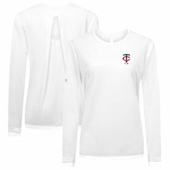 MLB Minnesota Twins Levelwear Women's Sequoia Primary Logo Long Sleeve T-Shirt