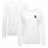 MLB St. Louis Cardinals Levelwear Women's Sequoia Primary Logo Long Sleeve T-Shirt
