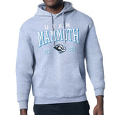 NHL Heather Gray Utah Mammoth Starter Retro Graphic Fleece Pullover Hoodie