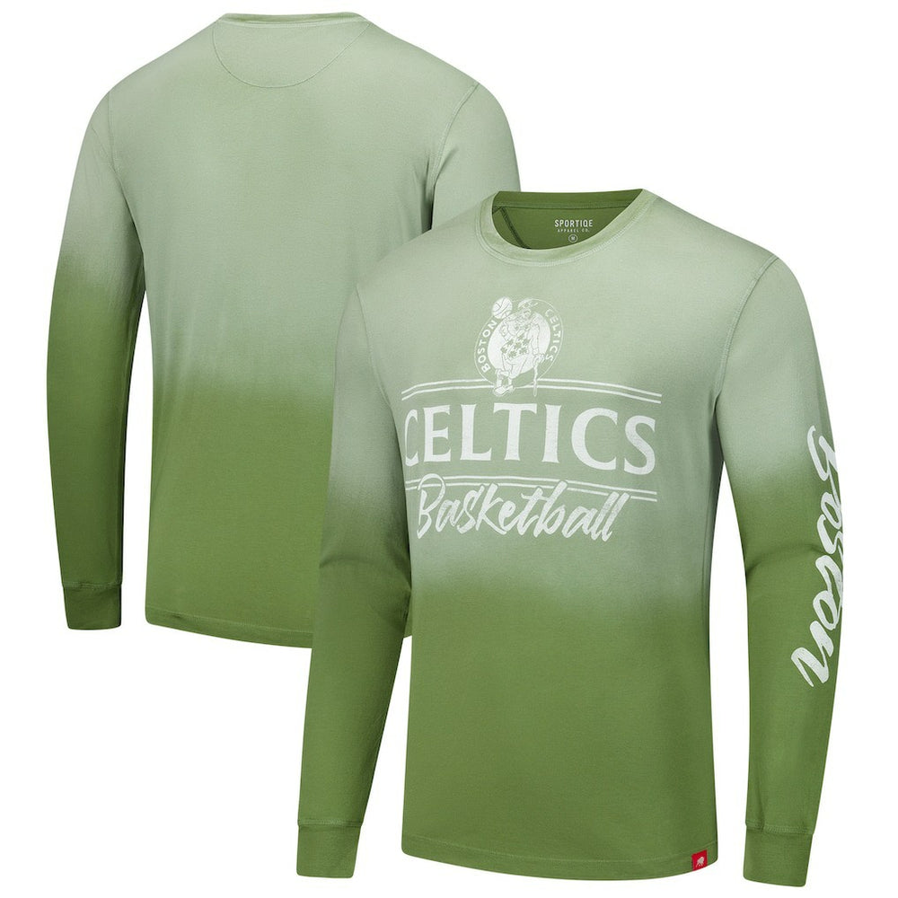 NBA Boston Celtics Sportiqe Unisex Sun Fade Vintage Mohave Long Sleeve T-Shirt