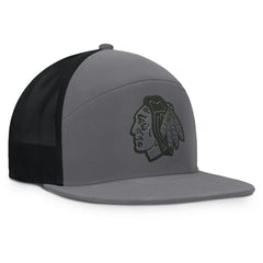 NHL Charcoal Chicago Blackhawks Fanatics Fairweather Adjustable Hat