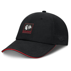 NHL Black Chicago Blackhawks Fanatics Driver Adjustable Hat
