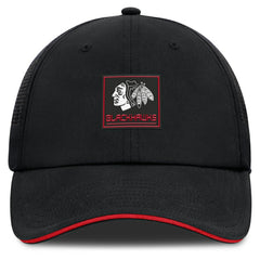 NHL Black Chicago Blackhawks Fanatics Driver Adjustable Hat