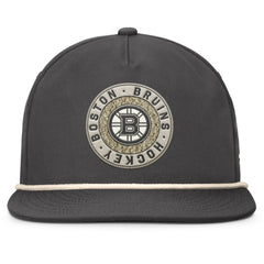 NHL Charcoal Boston Bruins Fanatics Closer Adjustable Hat