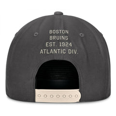 NHL Charcoal Boston Bruins Fanatics Closer Adjustable Hat