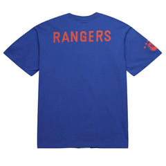 NHL Blue Mark Messier New York Rangers Mitchell & Ness NHL Ultimate Player Vintage Logo T-Shirt