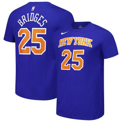 NBA Mikal Bridges New York Knicks Unisex Name & Number T-Shirt