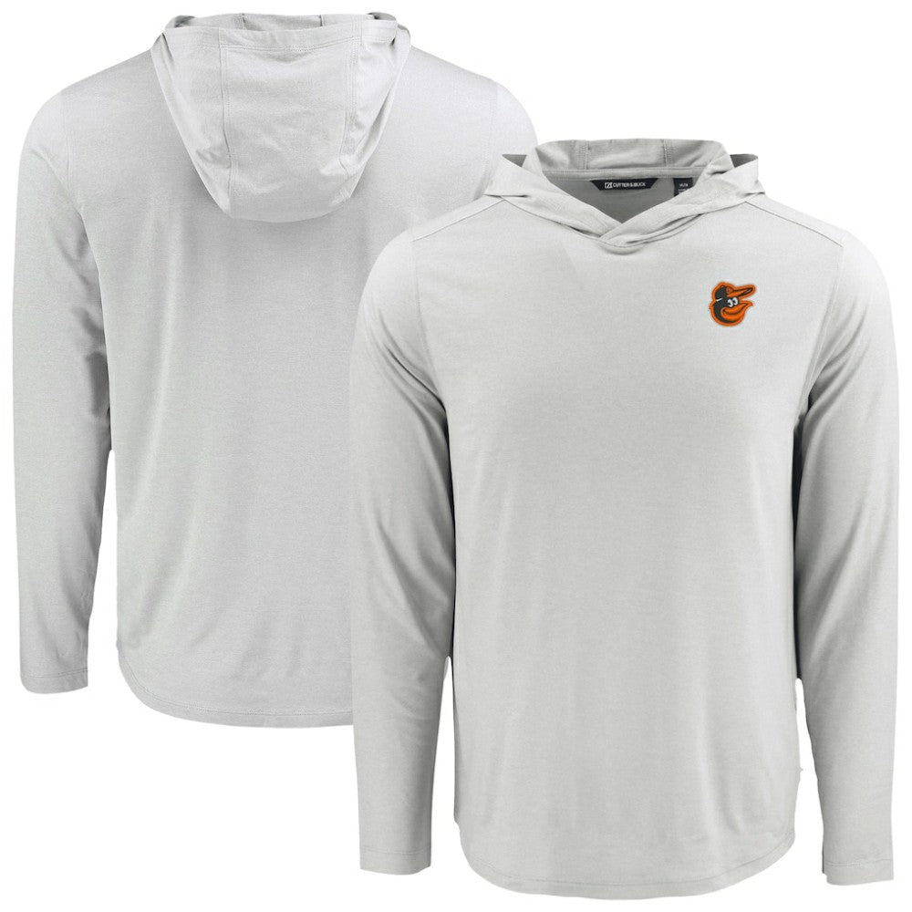 MLB Baltimore Orioles Cutter & Buck Coastline Epic Comfort Recycled Eco Hoodie Long Sleeve T-Shirt