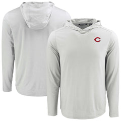 MLB Cincinnati Reds Cutter & Buck Coastline Epic Comfort Recycled Eco Hoodie Long Sleeve T-Shirt