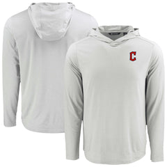 MLB Cleveland Guardians Cutter & Buck Coastline Epic Comfort Recycled Eco Hoodie Long Sleeve T-Shirt